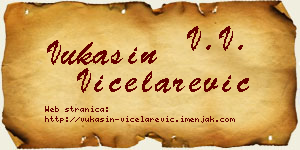 Vukašin Vicelarević vizit kartica
